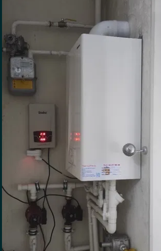 Установка котла